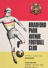 Bradford Park Avenue v Darlington 13-Aug-1968