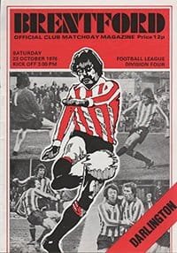 Brentford v Darlington 23-Oct-1976
