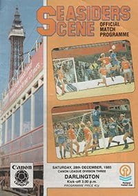 Blackpool v Darlington 28-Dec-1985