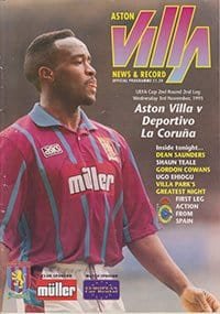 Aston Villa v Deportivo La Coruna 03-Nov-1993