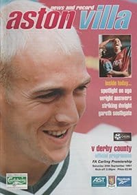 Aston Villa v Derby County 20-Sep-1997