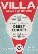 Aston Villa v Derby County 06-Jan-1968