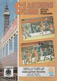 Blackpool v Doncaster Rovers 01-Oct-1985