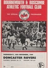 Bournemouth and Boscombe Athletic v Doncaster Rovers 26-Nov-1969