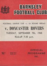Barnsley v Doncaster Rovers 07-Sep-1965