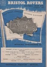 Bristol Rovers v Doncaster Rovers 09-Jan-1960