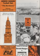 Berwick Rangers v Dumbarton 31-Mar-1990