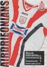 Airdrieonians v Dunfermline Athletic 14-Aug-1999