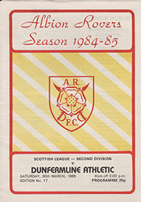 Albion Rovers v Dunfermline Athletic 30-Mar-1985