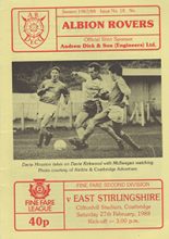 Albion Rovers v East Stirling 27-Feb-1988