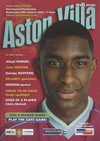 Aston Villa v Everton 30-Jan-2002