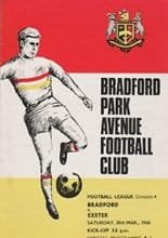Bradford Park Avenue v Exeter City 30-Mar-1968