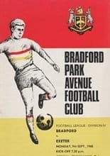 Bradford Park Avenue v Exeter City 09-Sep-1968