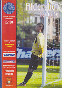 Aldershot Town v Fareham Town 02-Nov-2004