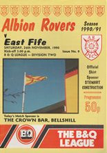 Albion Rovers v East Fife 24-Nov-1990