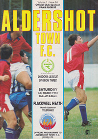 Aldershot Town v Flackwell Heath 06-Mar-1993