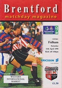 Brentford v Fulham 11-Apr-1998