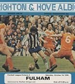 Brighton and Hove Albion v Fulham 14-Oct-1978