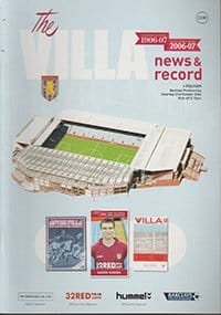 Aston Villa v Fulham 21-Oct-2006