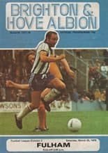 Brighton and Hove Albion v Fulham 25-Mar-1978