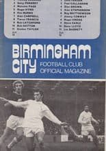 Birmingham City v Fulham 27-Nov-1971