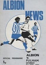 Brighton and Hove Albion v Fulham 09-Sep-1972