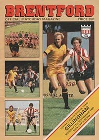Brentford v Gillingham 21-Sep-1981