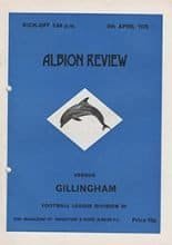 Brighton and Hove Albion v Gillingham 05-Apr-1975