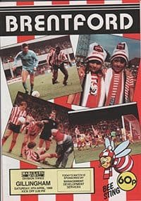 Brentford v Gillingham 09-Apr-1988