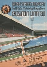 Boston United v Gravesend & Northfleet 13-Feb-1982