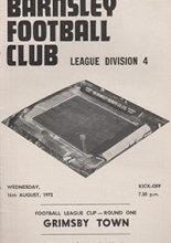 Barnsley v Grimsby Town 16-Aug-1972