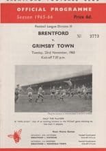 Brentford v Grimsby Town 23-Nov-1965