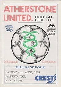 Atherstone United v Halesown Town 04-Mar-1989