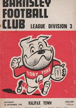 Barnsley v Halifax Town 26-Sep-1970