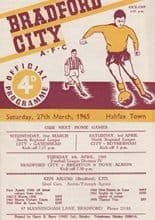 Bradford City v Halifax Town 27-Mar-1965