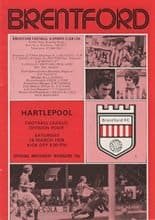 Brentford v Hartlepool United 18-Mar-1978