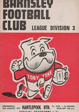 Barnsley v Hartlepool United 18-Aug-1971