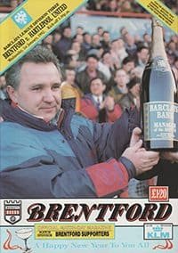 Brentford v Hartlepool United 01-Jan-1992