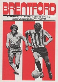 Brentford v Hartlepool United 22-Feb-1975
