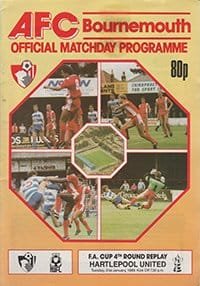 AFC Bournemouth v Hartlepool United 31-Jan-1989