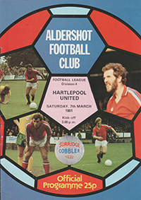 Aldershot v Hartlepool United 07-Mar-1980