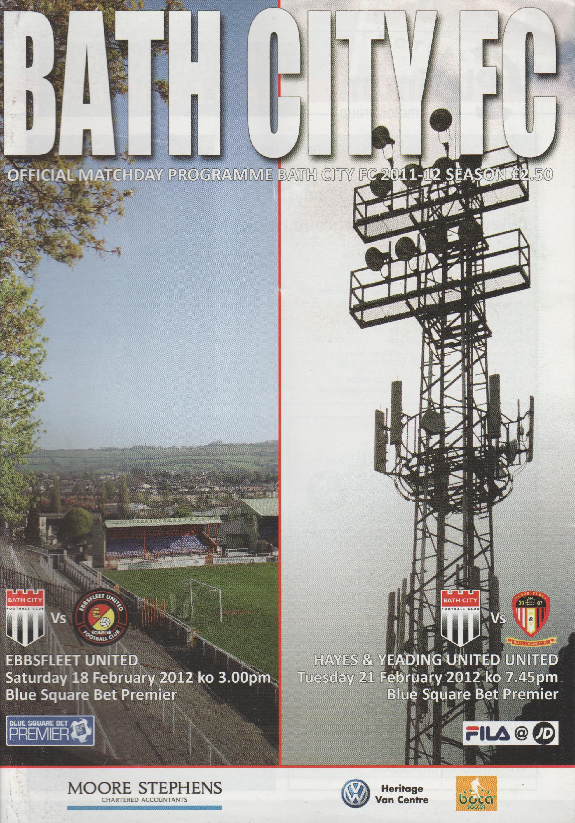 Bath City v Hayes & Yeading United 21-Feb-2012