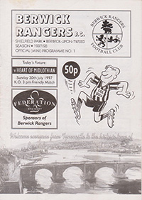 Berwick Rangers v Heart of Midlothian 20-Jul-1997