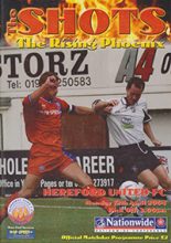 Aldershot Town v Hereford United 12-Apr-2004
