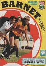 Barnet v Hereford United 19-Sep-1992