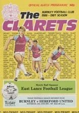 Burnley v Hereford United 24-Jan-1987