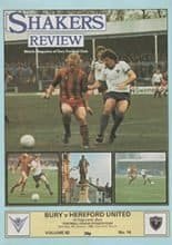 Bury v Hereford United 09-Jan-1982
