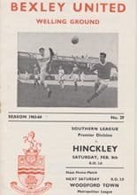 Bexley United v Hinckley 08-Feb-1964