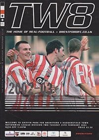 Brentford v Huddersfield Town 25-Feb-2003
