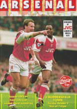 Arsenal v Huddersfield Town 05-Oct-1993